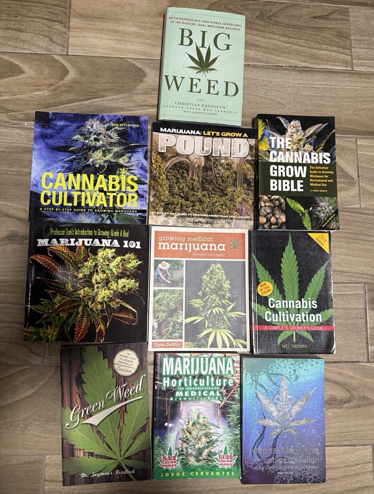 Numerous Cannabis Grow Bibles Books Lot of 10