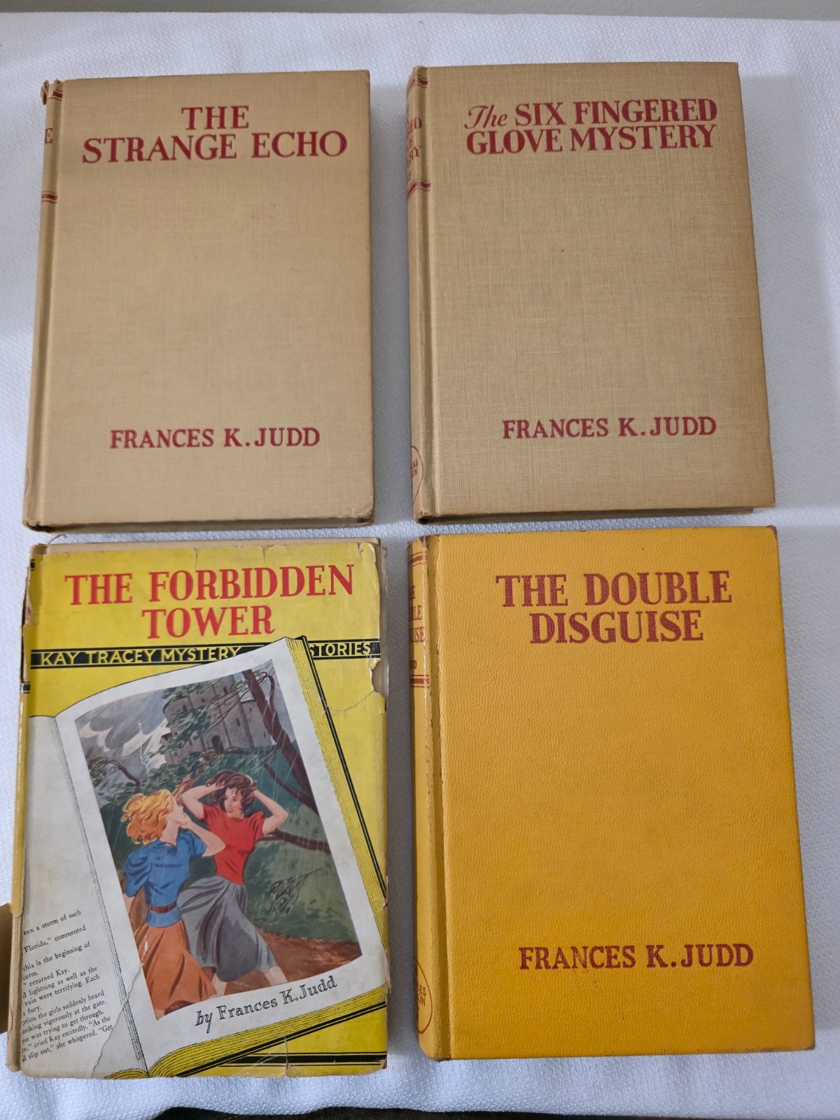 lot of 4 Kay Tracey Mystery Stories HC Frances K Judd 1930s Illustrated