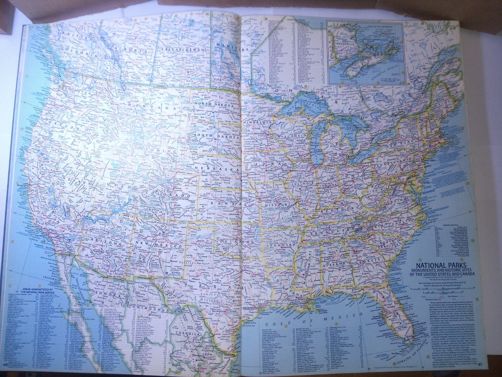 1975 Natural Geographic Atlas Of The World Fourth Edition 330 Pages