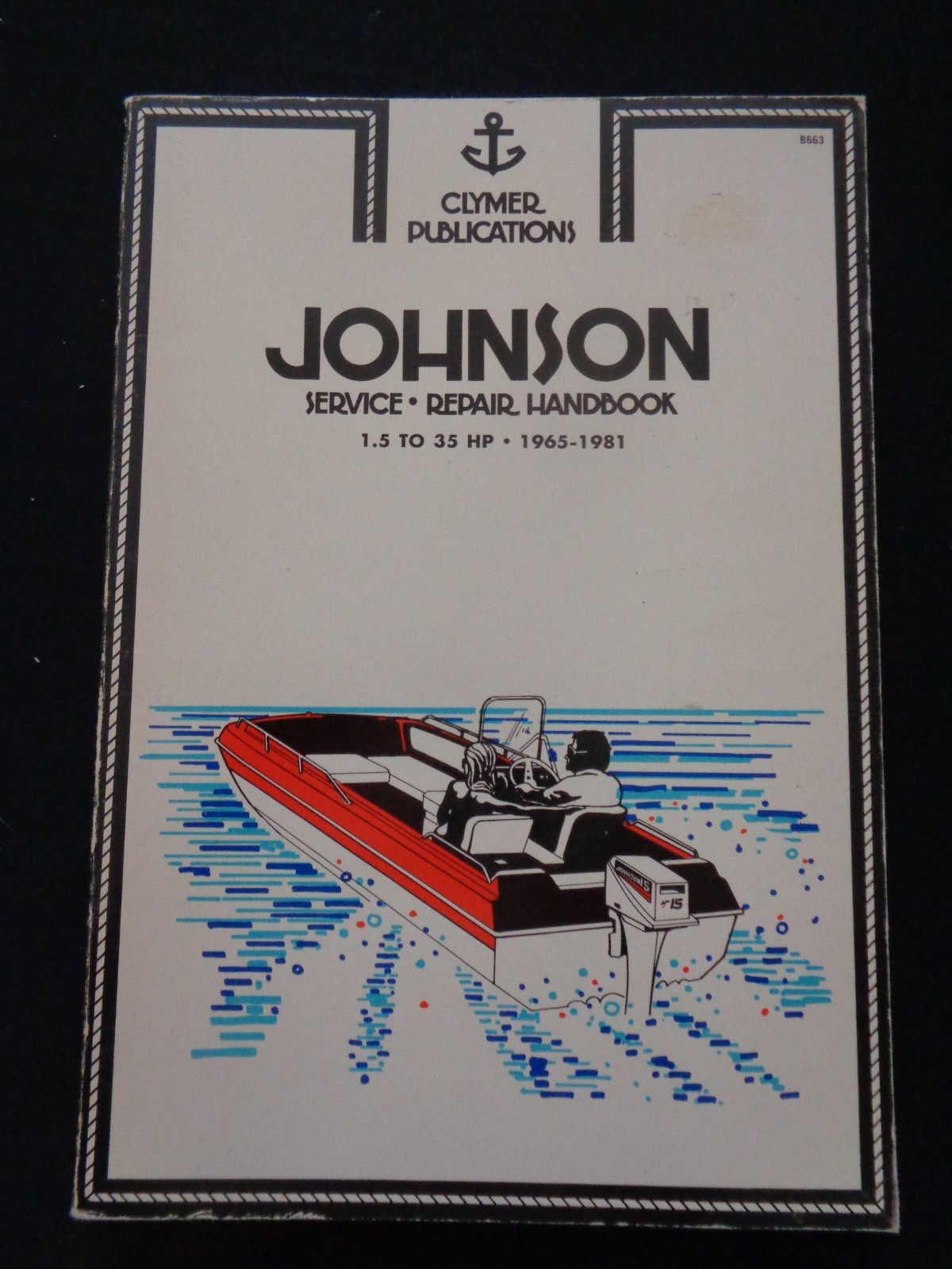Clymer Johnson Service Repair Handbook 1.5-35 Hp 1965-1983 Boat Marine Motors
