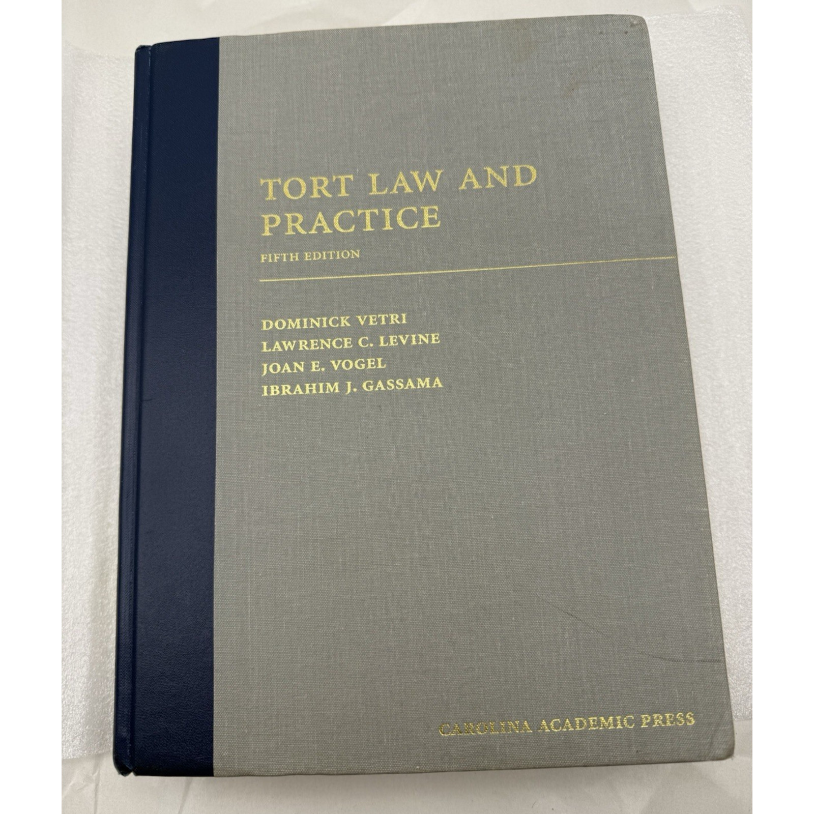 Tort Law and Practice, Fifth Edition – Hardcover By Dominick Vetri *USED read…