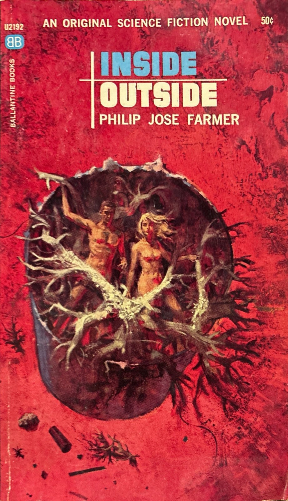 Inside Outside by Philip Jose Farmer 1964 Ballantine U2192 Paperback