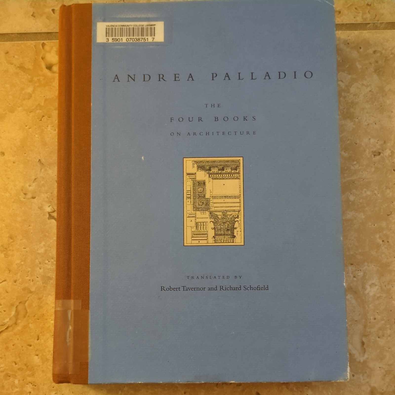 THE FOUR BOOKS ON ARCHITECTURE-Hardcover By Andrea Palladio & Robert Tavernor
