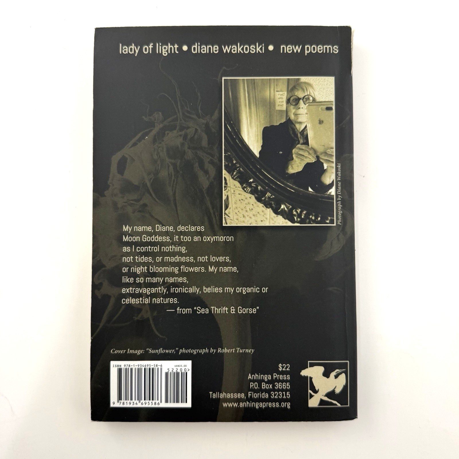 LADY OF LIGHT Diane Wakoski First Edition 2018 Anhinga Press PB