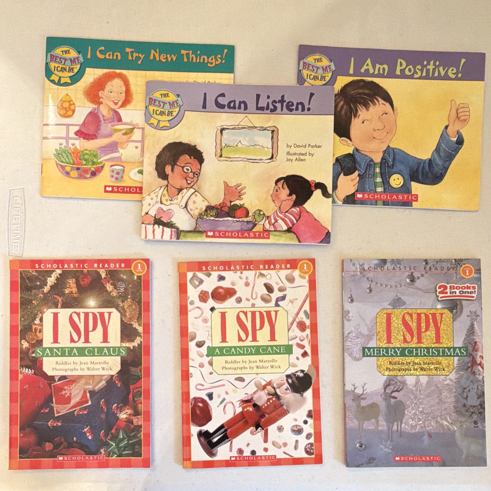Scholastic Reader Lot of 6 Paperback Picture Books Illustrated Ages 4-8 I Spy
