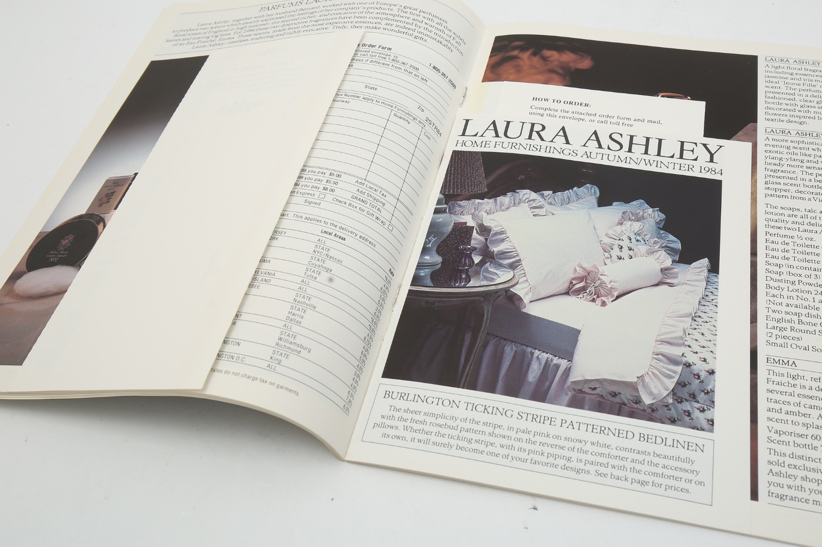 Laura Ashley Autumn / Winter 1984 Catalog Magazine Women Fashion Prices Vintage