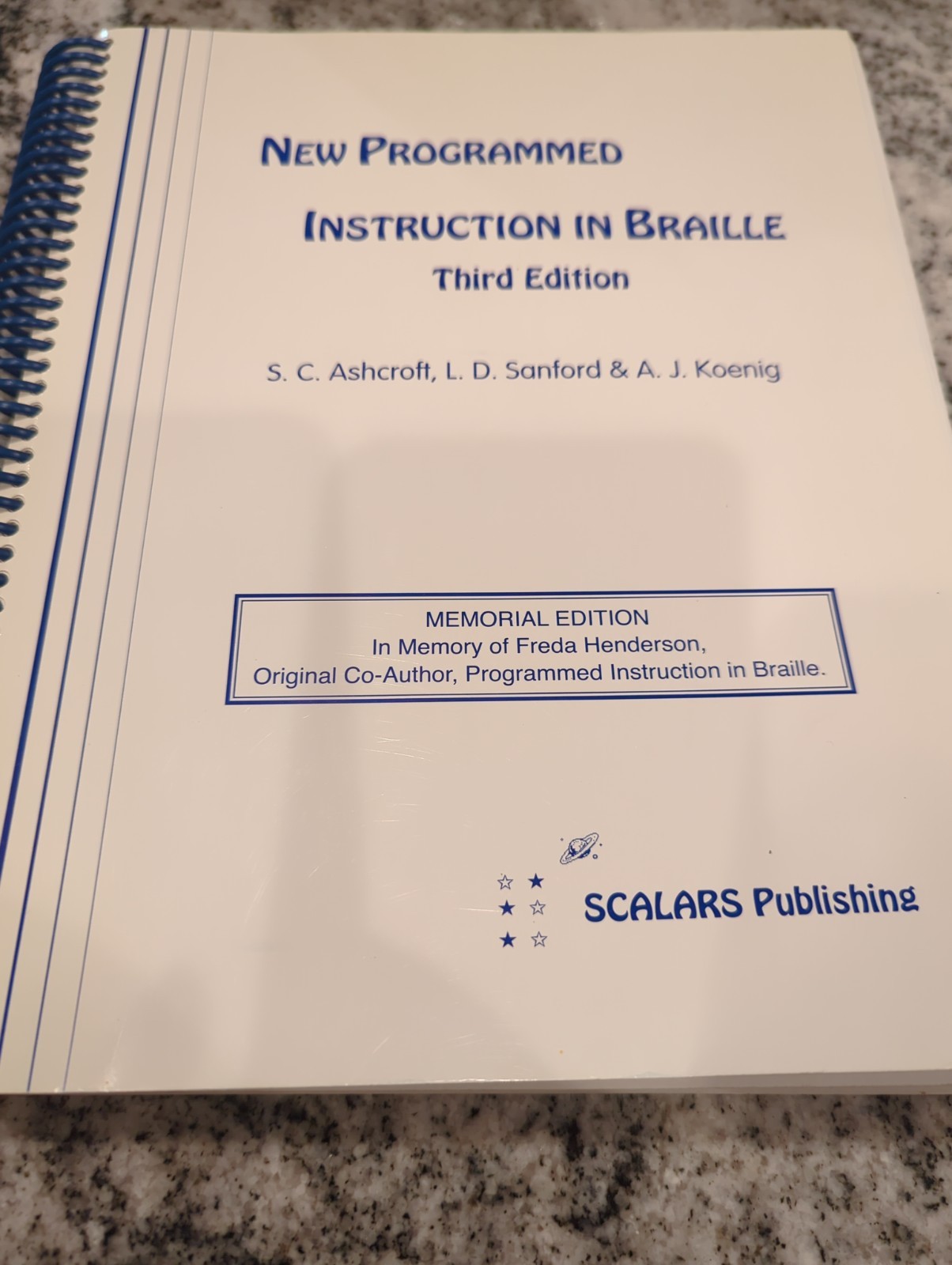 New Programmed Instruction in Braille Third Edition Ashcroft’s 0971213909