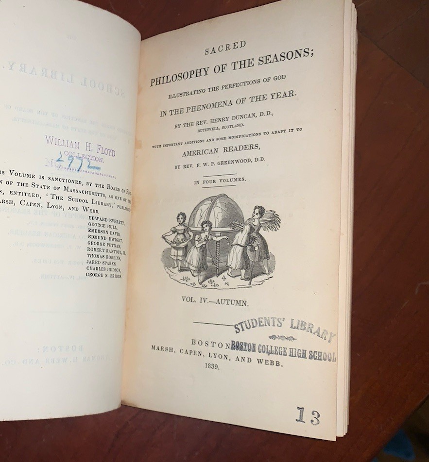 Sacred Philosophy of the Seasons Winter Fall Summer 3 Vol. Rev Henry Duncan 1839