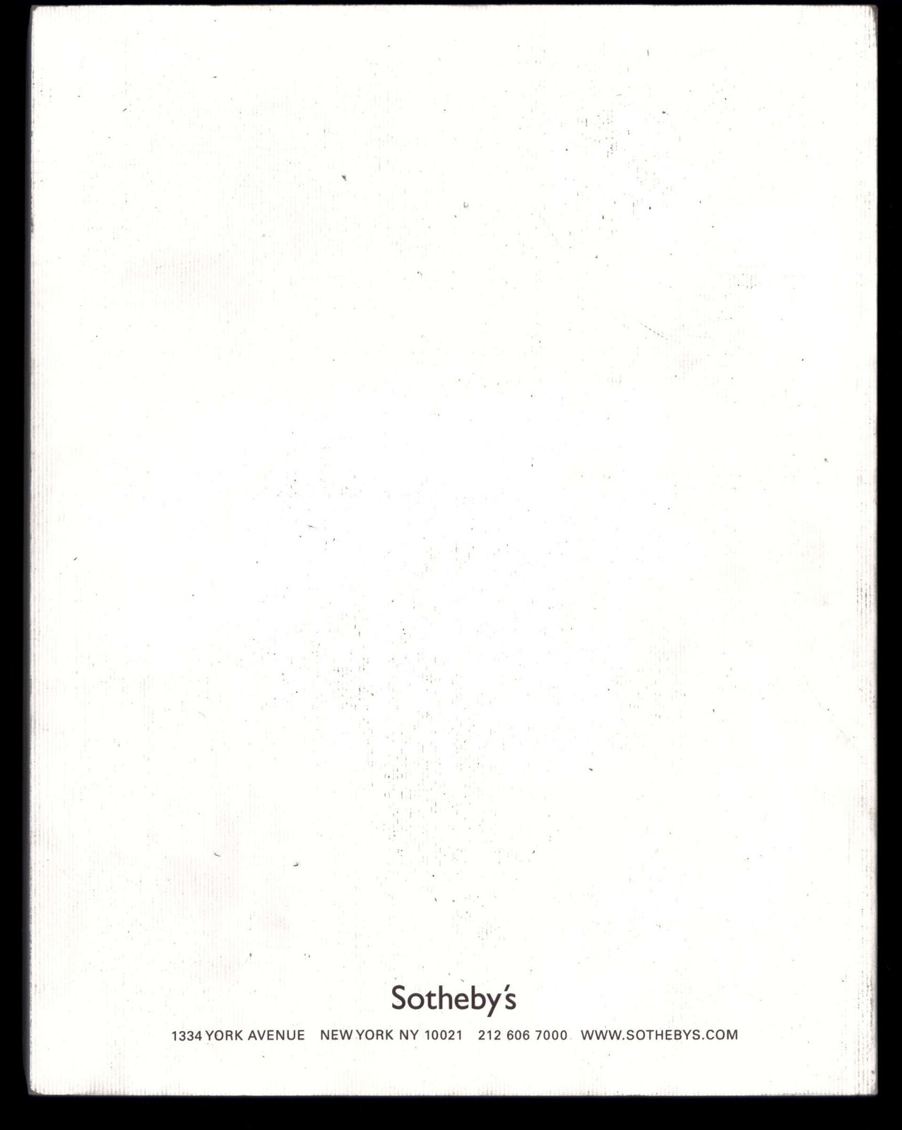 SOTHEBYS catalog 7928 * the BILL BLASS COLLECTION – New York Oct 21-23, 2003