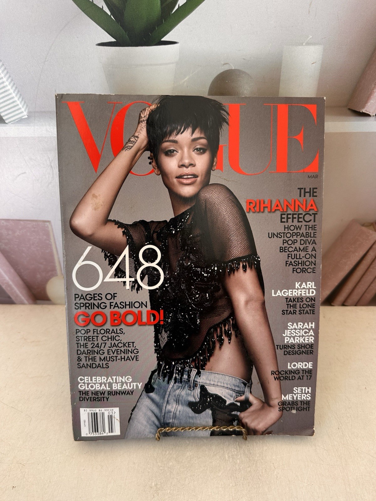 VOGUE Magazine March 2014 The Rihanna Effect 648 Pages Of Spring Fashion