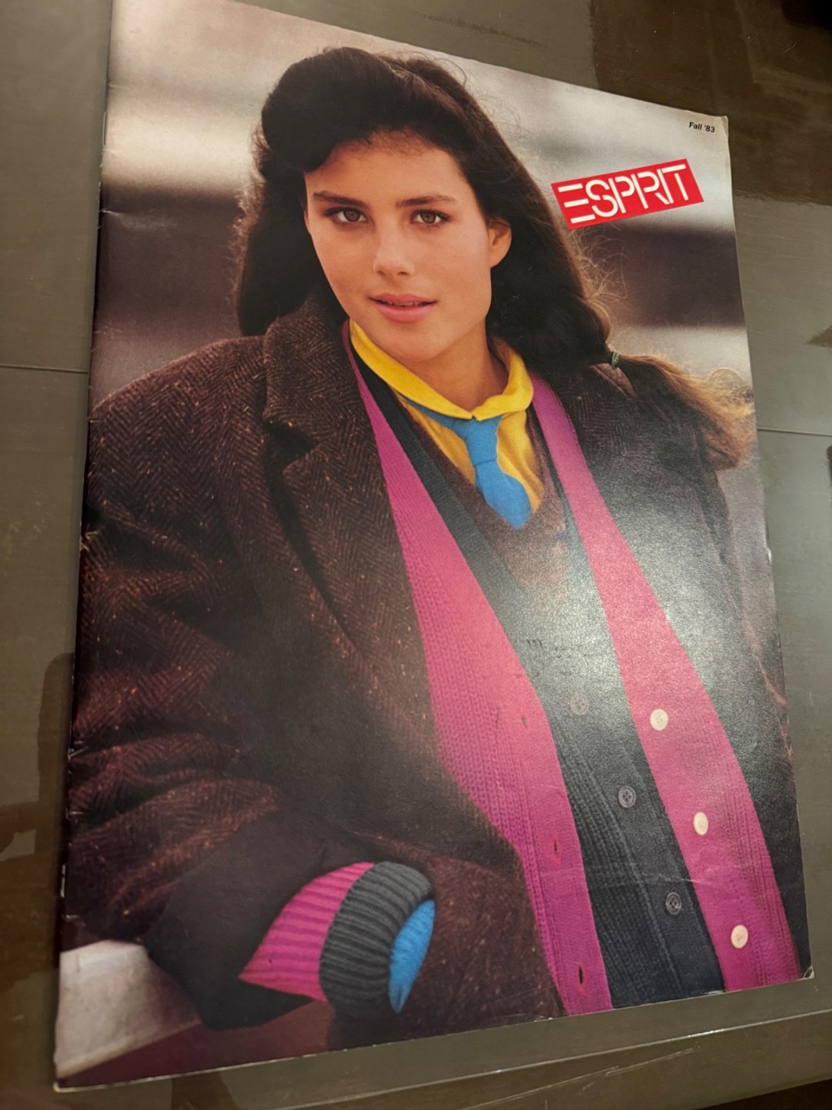 Esprit 1980s fashion catalog Fall 1983 oversize 15 x 10.5in