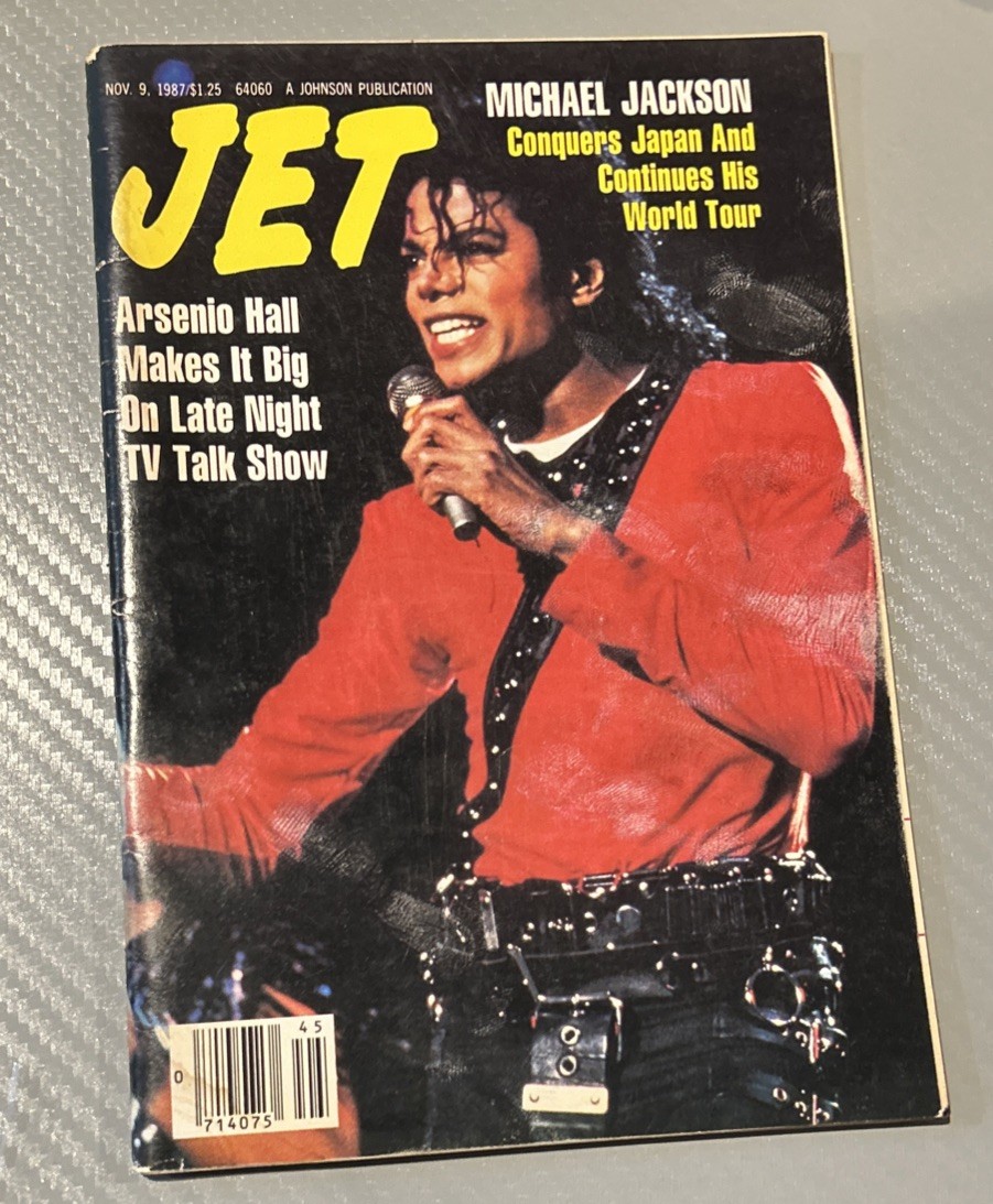 1980’s Michael Jackson Arsenio Hall Black Interest Jet Magazine November 9, 1987