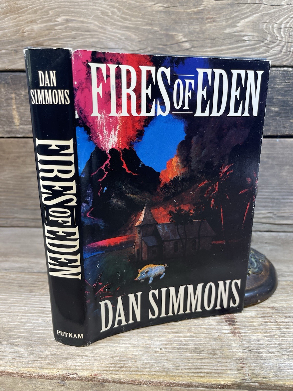Dan Simmons Fires of Eden Hardcover Horror Fiction Novel w/ DJ Fast Shipping