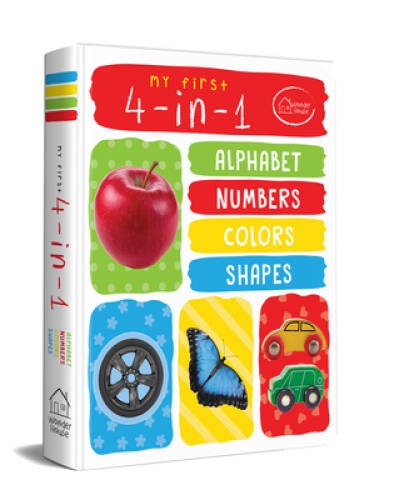 My First 4 In 1 Alphabet Numbers Colours Shapes – Board book – GOOD