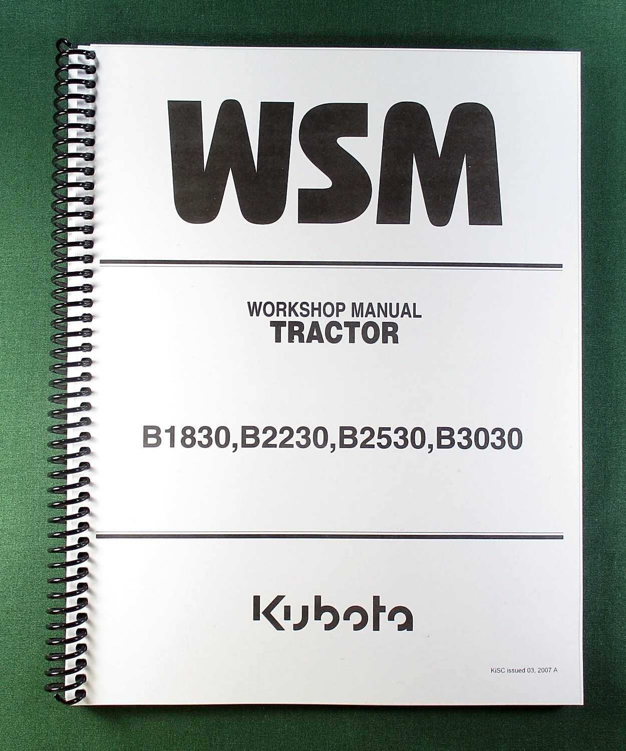Kubota B1830 Workshop Manual: Full Color 526 Pages & Protective Covers!