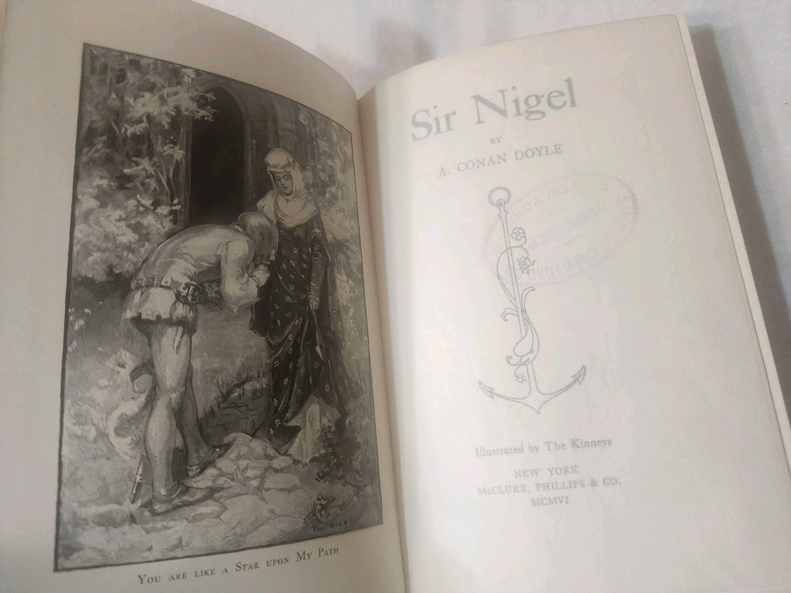 SIR NIGEL Arthur Conan Doyle NOVEL 1st Edition First Printing FICTION 1906 HC