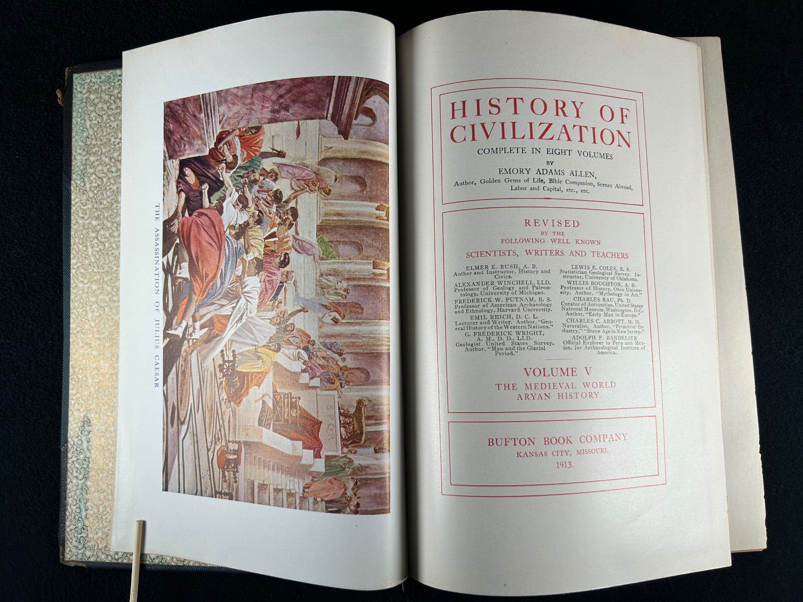 History of Civilization & Progress 1913 Emory Allen HC Development Aryan Race
