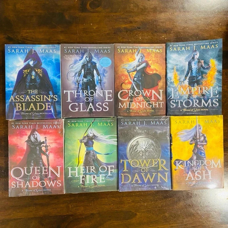 Throne Of Glass 8 Book Set By Sarah J Maas (Paperback English Book ) FAST SHIP