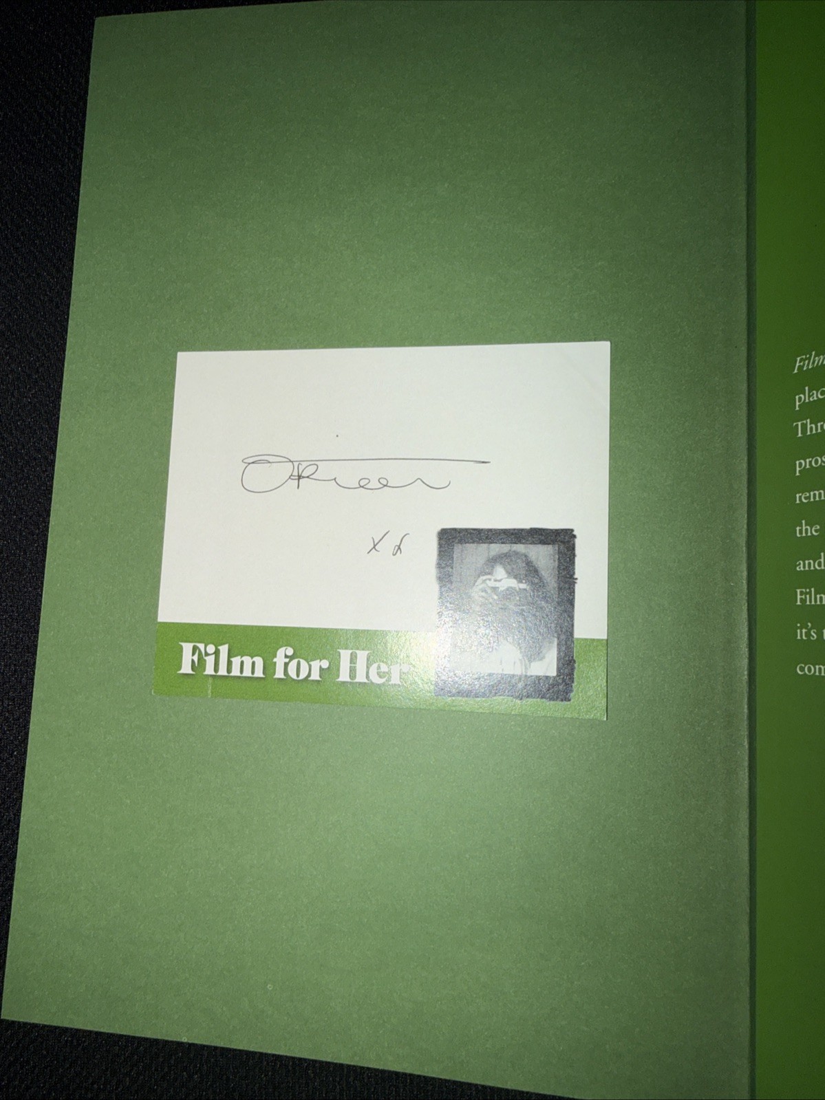 Film for Her by Orion Carloto (2020, Hardcover)
