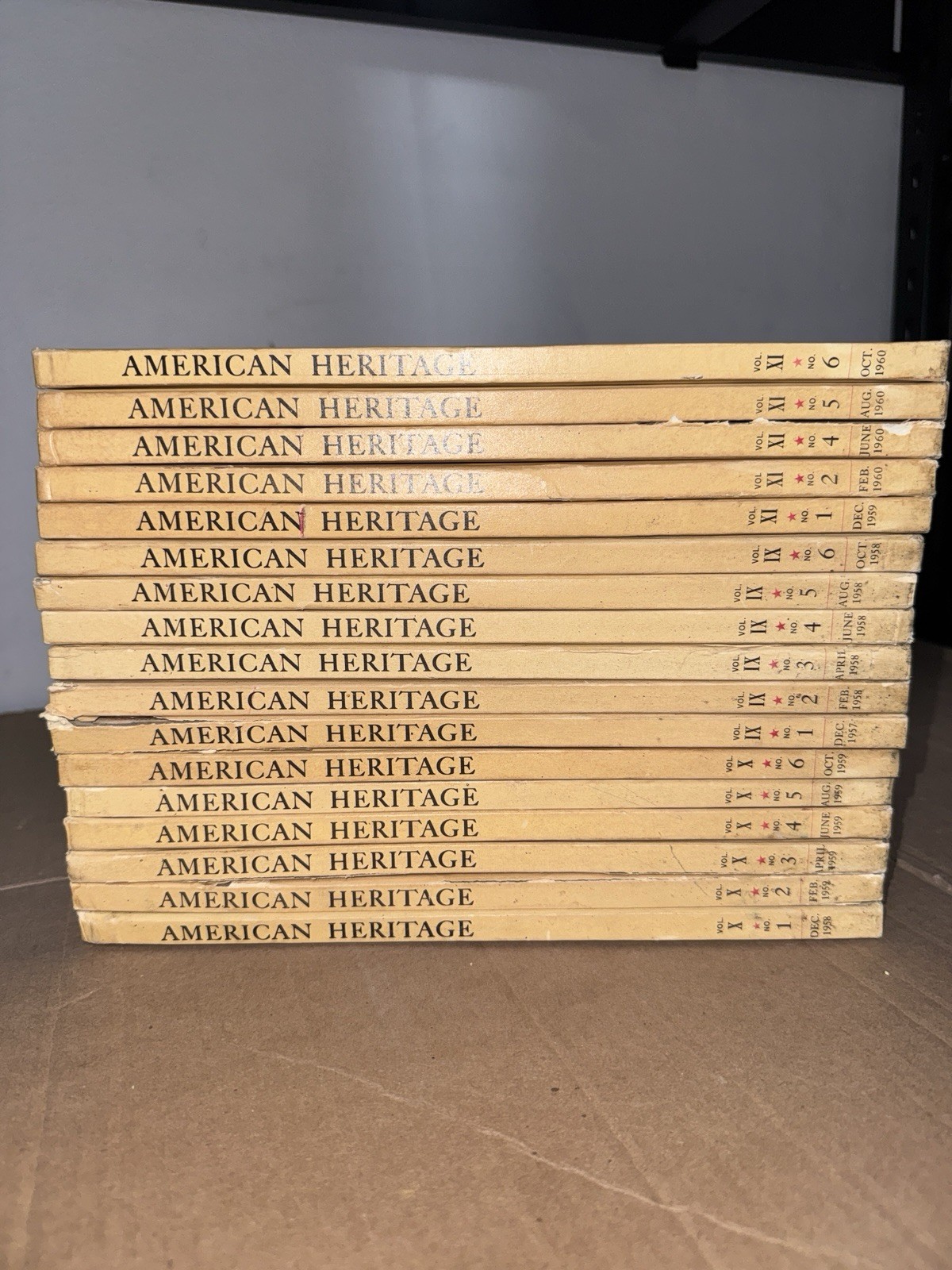 American Heritage Volume X, 1-6: Volume IX, 1-6: Vol XI, 1,2,4-6 Hardcover Sets