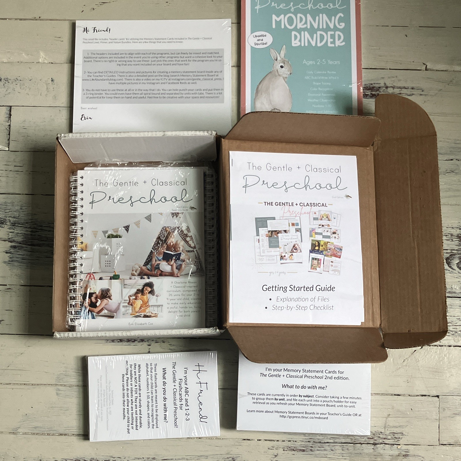 The Gentle + Classical Preschool Bundle 2nd Edition Binder 2021 Curriculum
