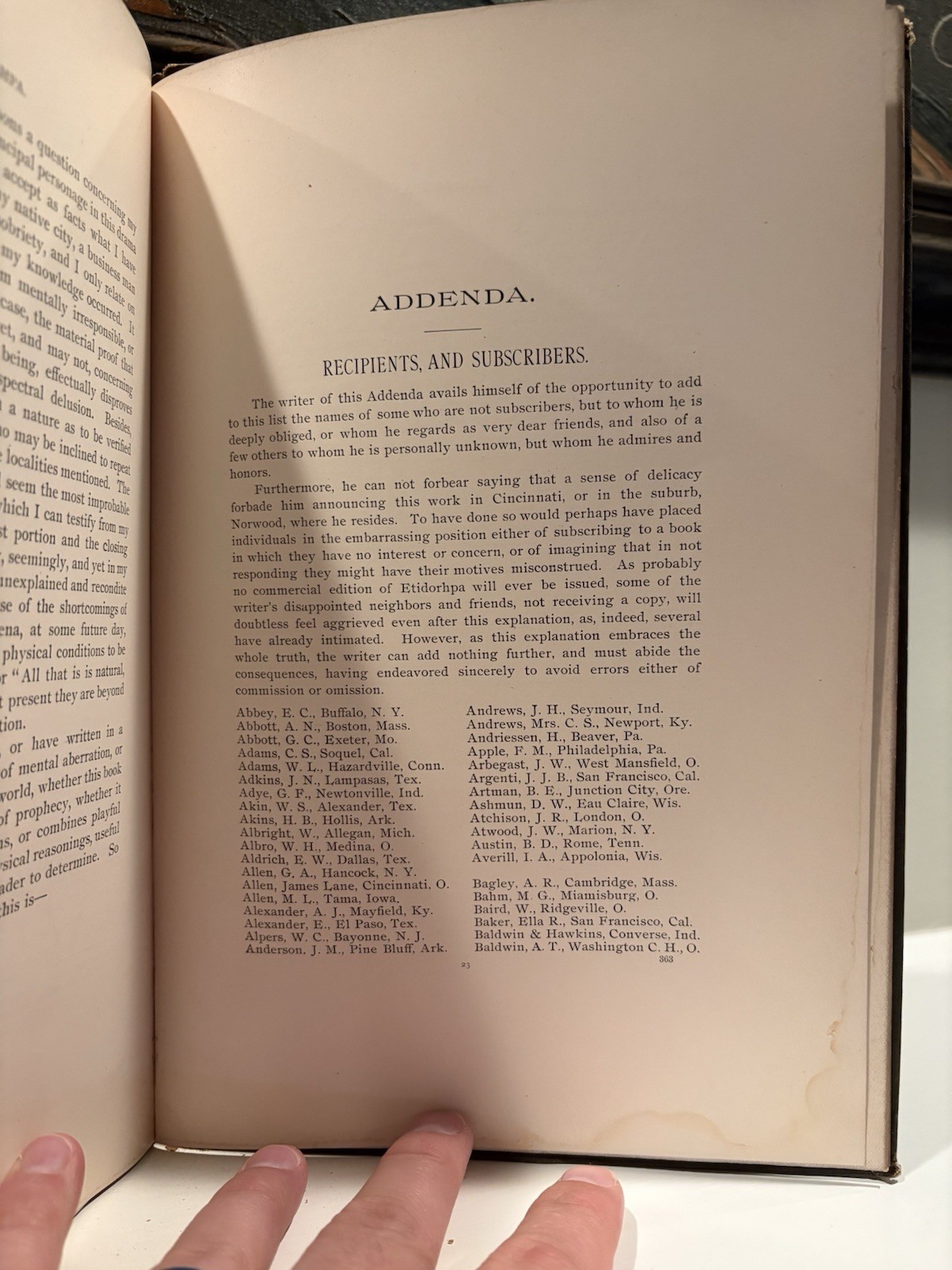 SIGNED Author’s Edition – Etidorhpa – John Uri Lloyd – 1895 Metaphysical Sci-Fi