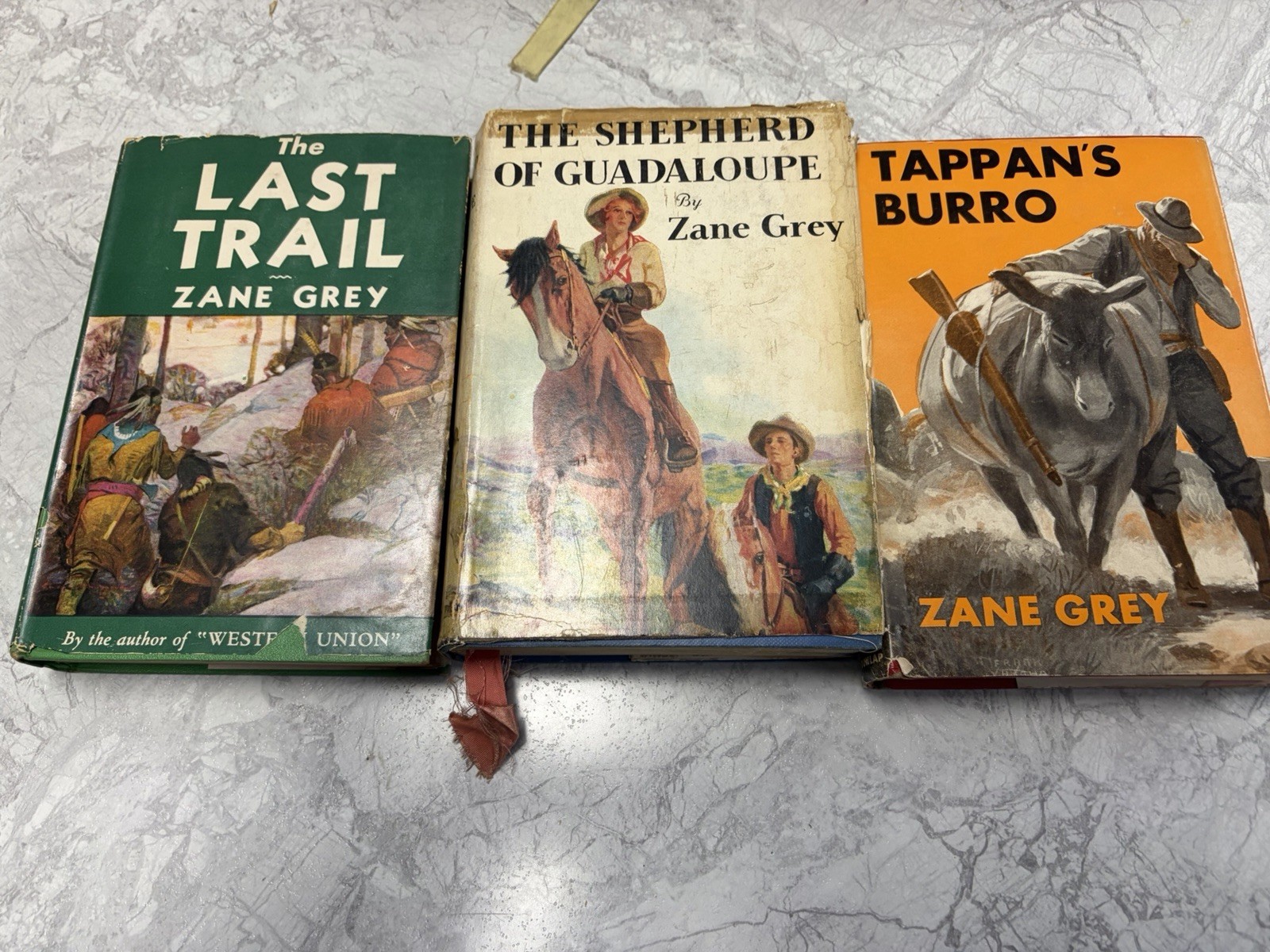 Zane Grey Vintage Hardcover Set of 24 Books-rare- 1st edition year print Antique