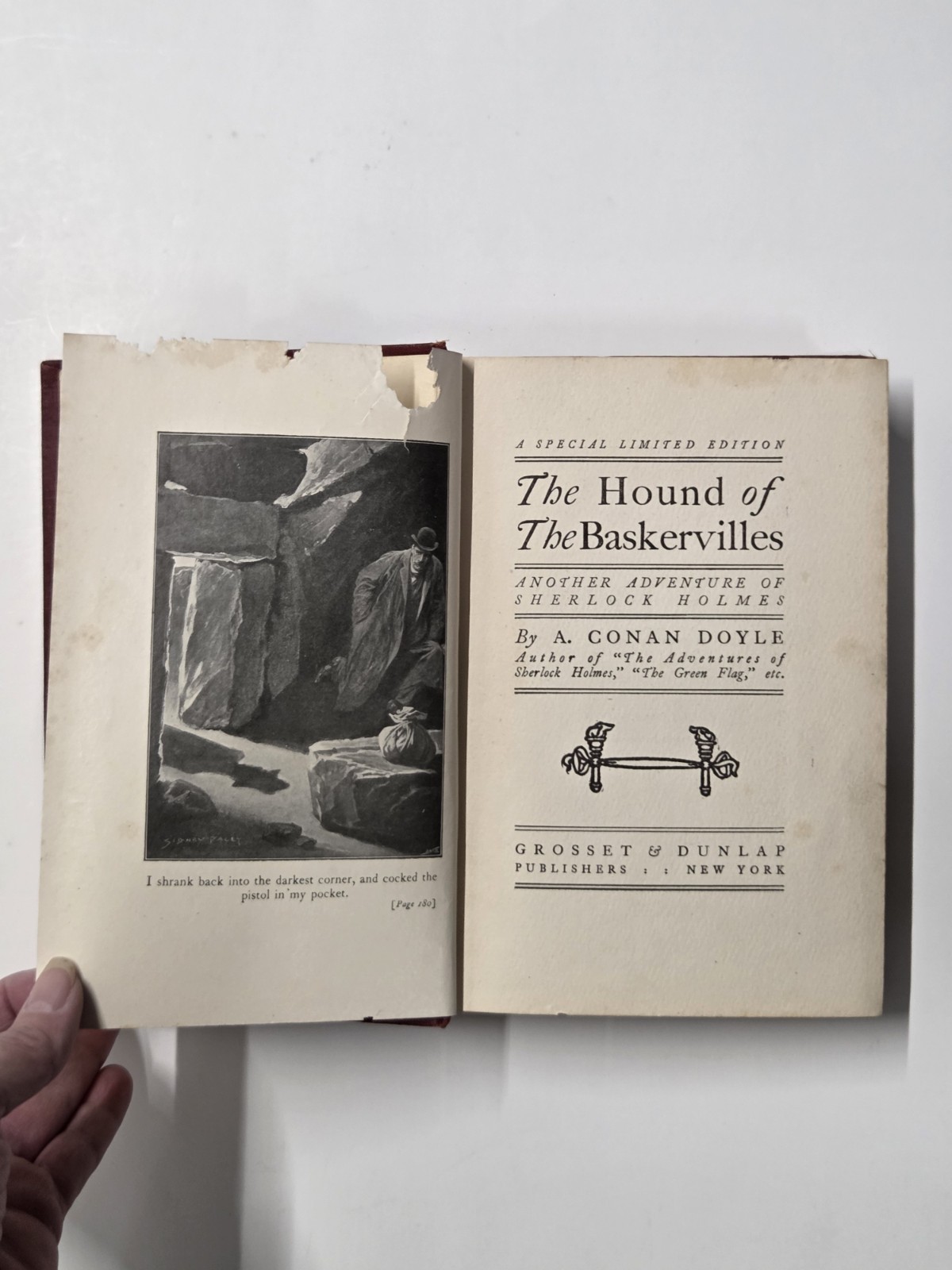 1902 Hound of the Baskervilles Arthur Conan Doyle 4th Imp George Newnes HC