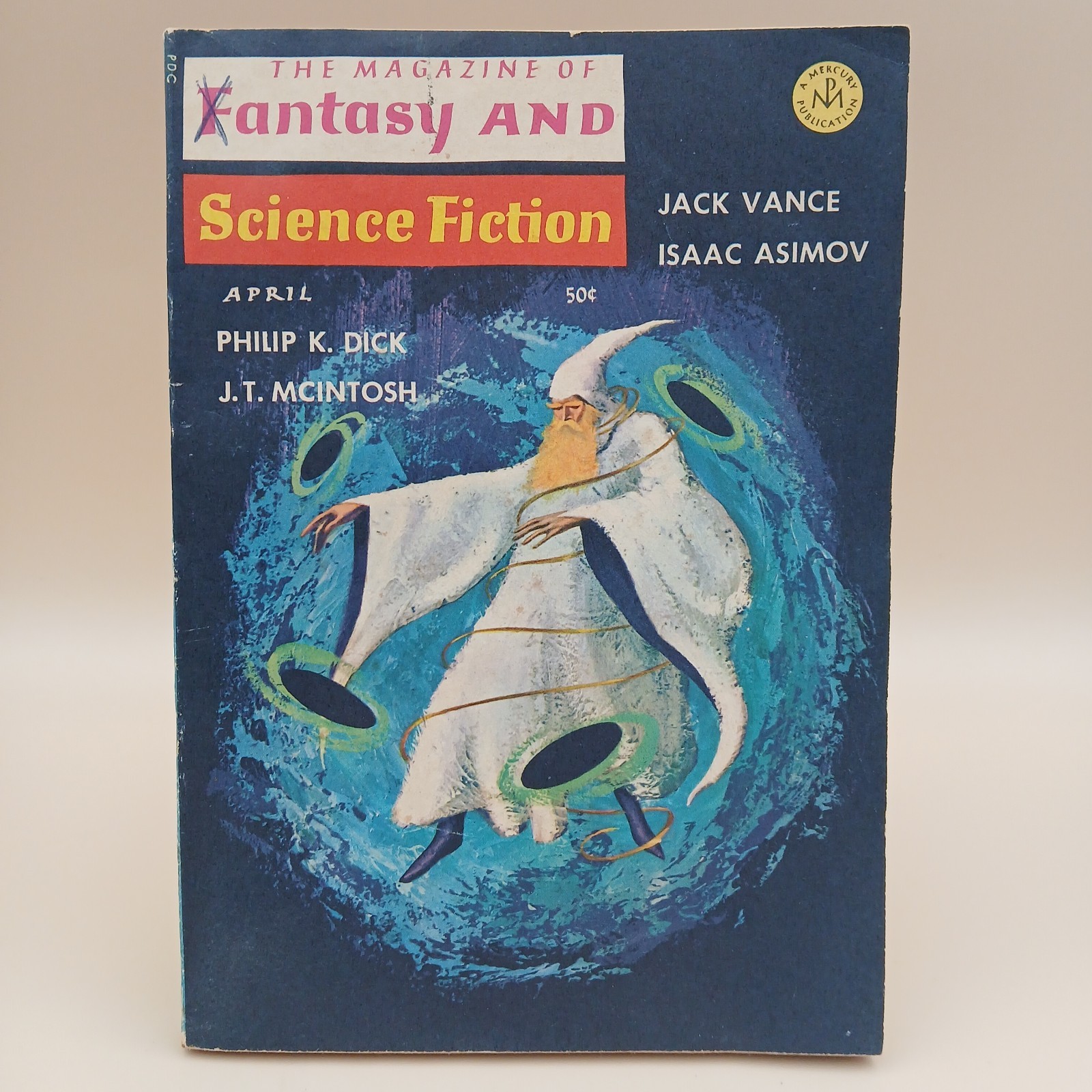 Fantasy & Science Fiction April 1966 Philip K Dick Asimov Jack Vance Magazine