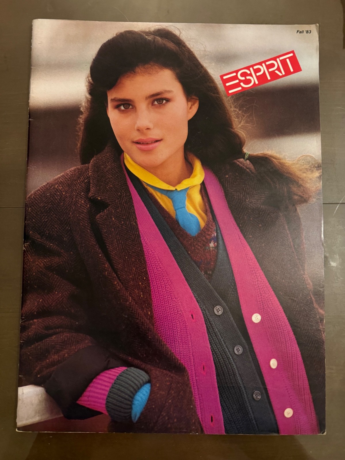 Esprit 1980s fashion catalog Fall 1983 oversize 15 x 10.5in