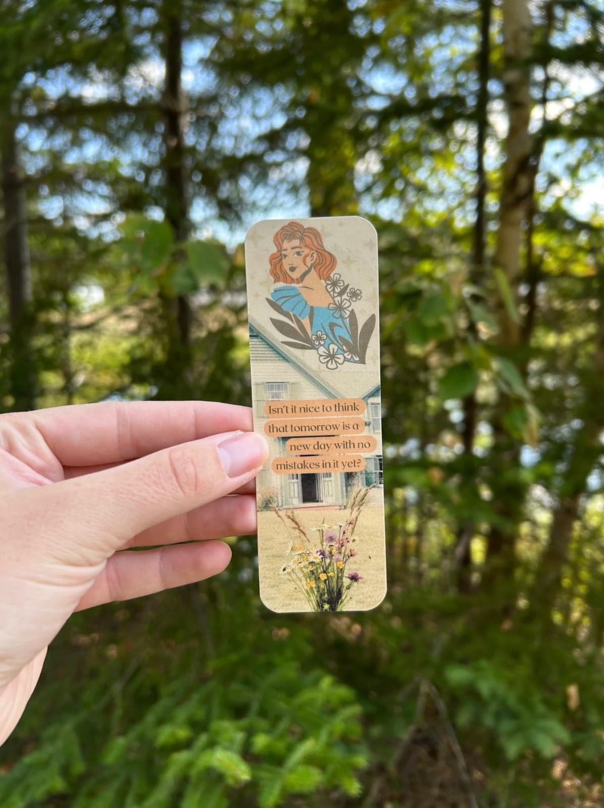 Anne of Green Gables Homemade Bookmark – 6 inches x 2 inches