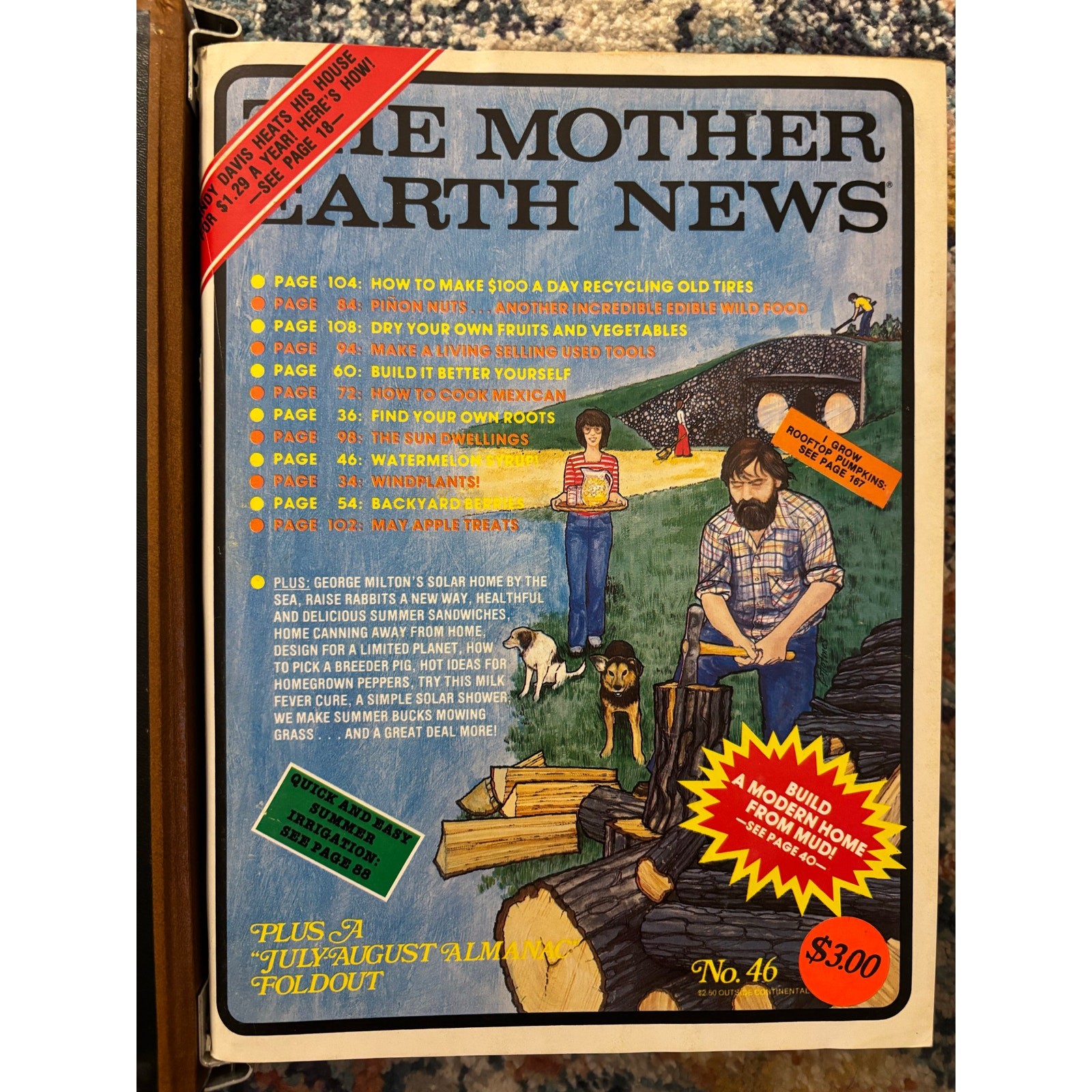 Mother Earth News Lot 46-57 Vintage 1970s Magazines Complete Run Homestead