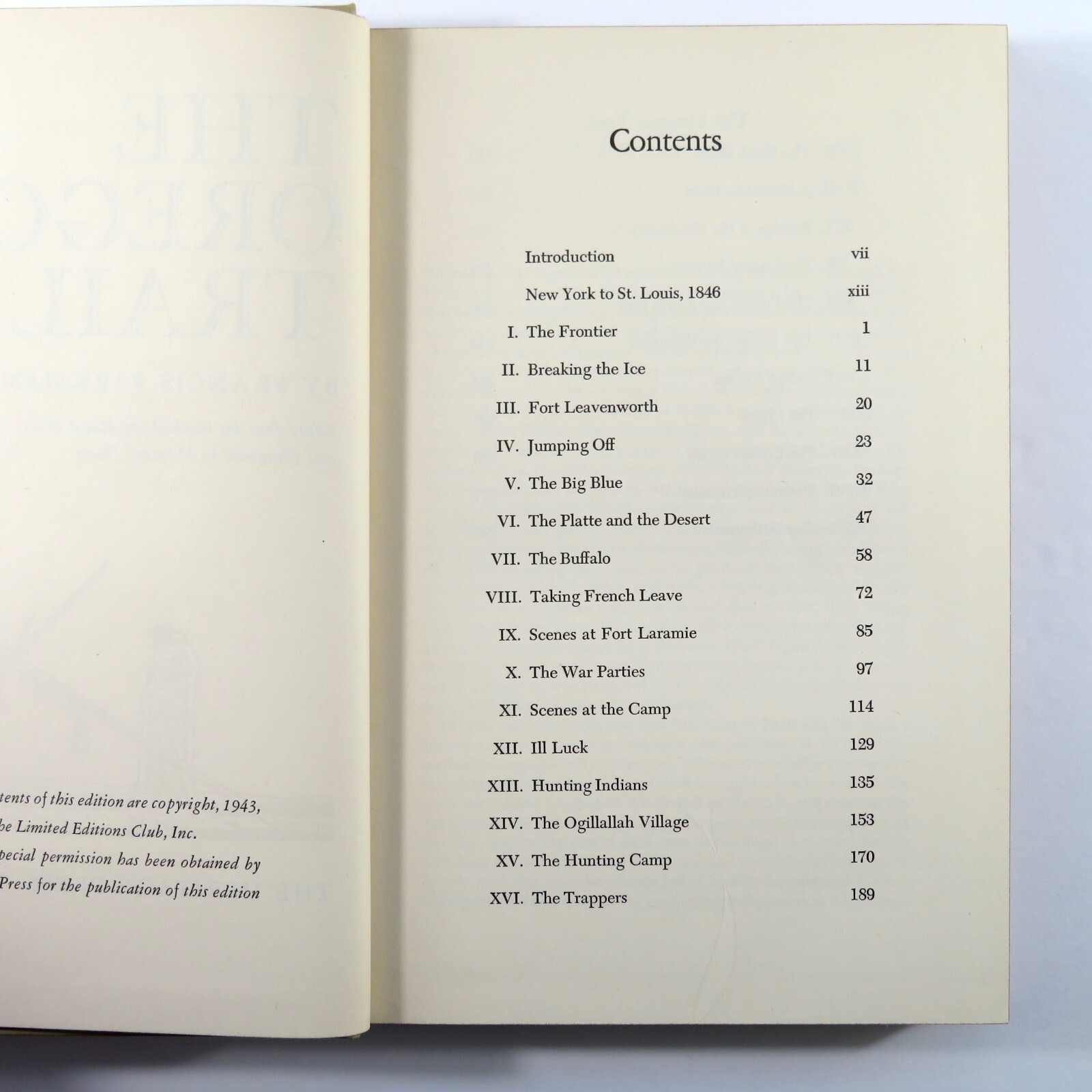 The Oregon Trail Francis Parkman Hardcover 1943 Heritage Press