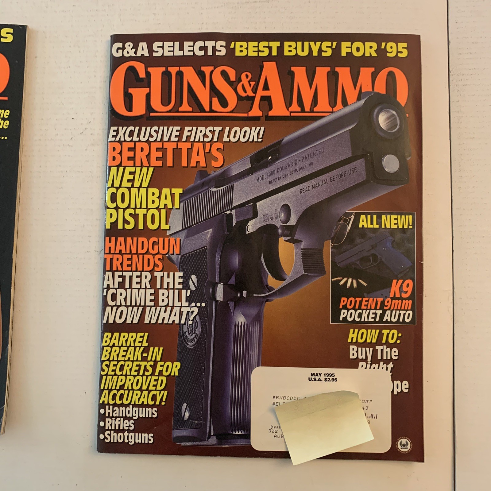 Guns & Ammo Magazine 1995 Lot x 12 Full Year