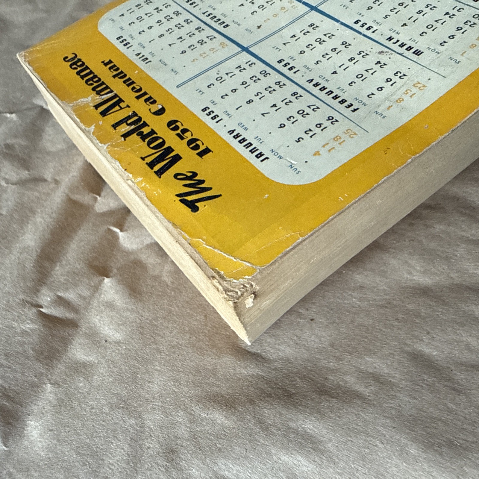The World Almanac and Book of Facts 1959 | Paperback 896 pages | Rare Vintage