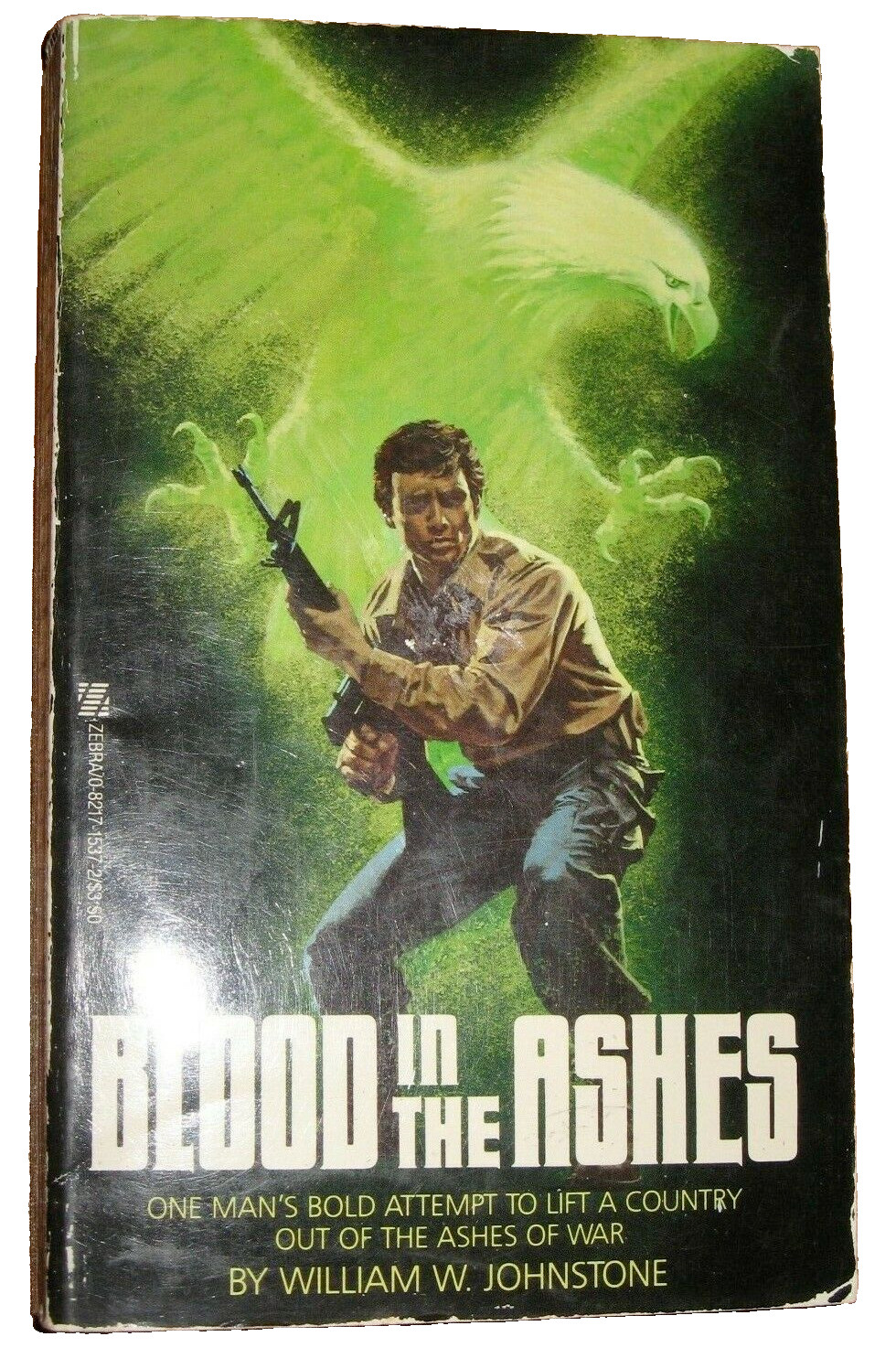 William W Johnstone BLOOD in the ASHES #4 Ben Raines ZEBRA 1985 1st P Action Srs