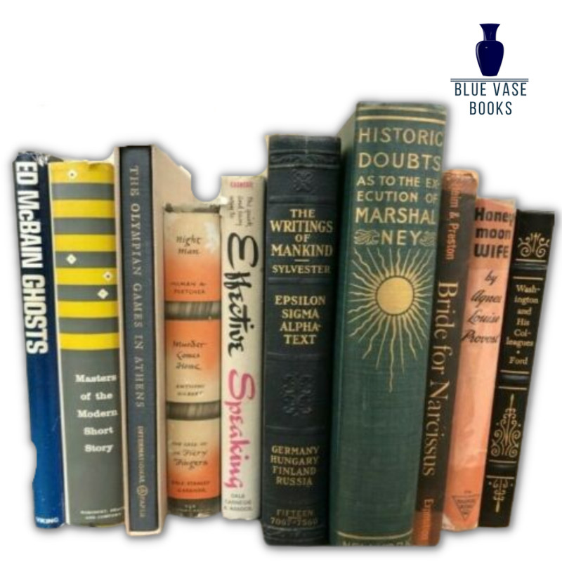 10 Vintage book lot of hardcover books assorted literature mixed authors – GOOD