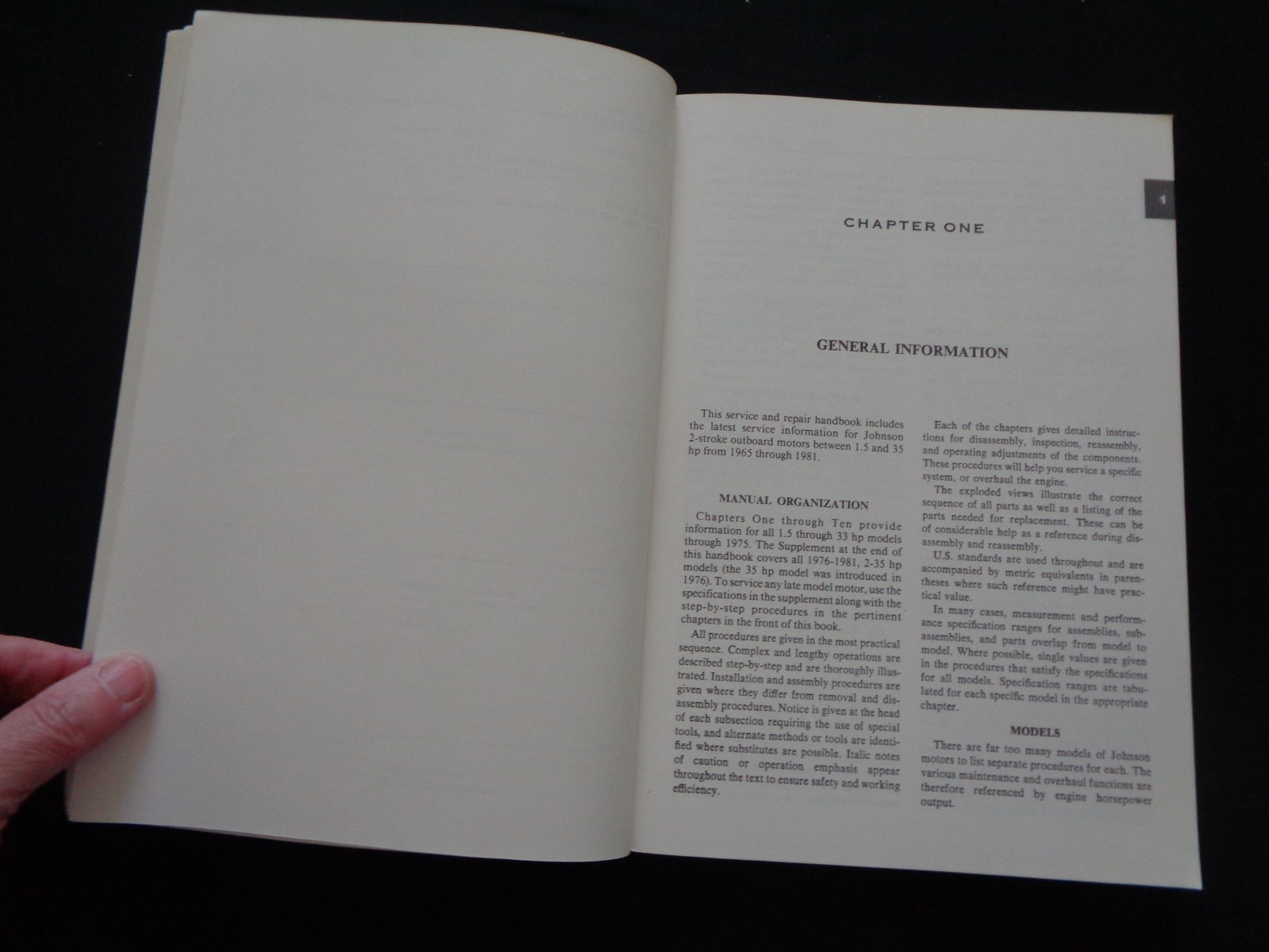 Clymer Johnson Service Repair Handbook 1.5-35 Hp 1965-1983 Boat Marine Motors