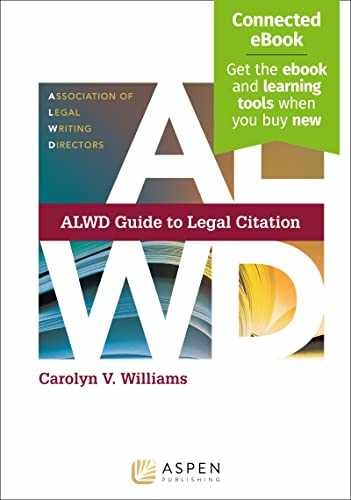 ALWD Guide to Legal Citation – Plastic Comb, by Association of Legal – New h